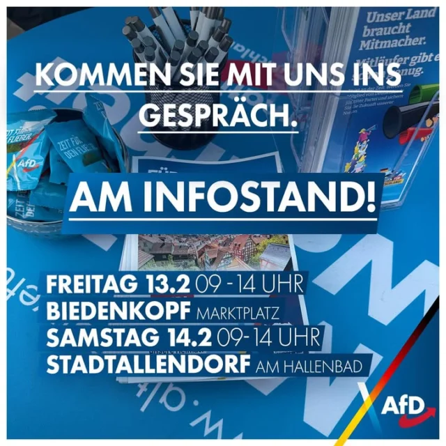 Auch am kommenden Wochenende sind wir wieder für euch unterwegs.💙

Kommt vorbei❗️