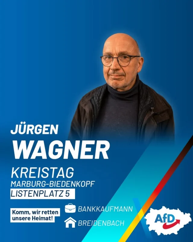 Vorstellung von Jürgen Wagner – Unser Kandidat auf dem Listenplatz 5 für den Kreistag Marburg-Biedenkopf